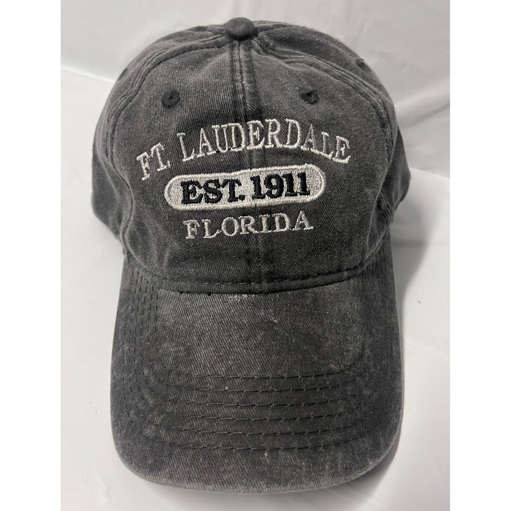 FT LAUDERDALE FLORIDA BASEBALL CAP EST 1911 VINTAGE BLACK